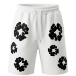 denim white shorts